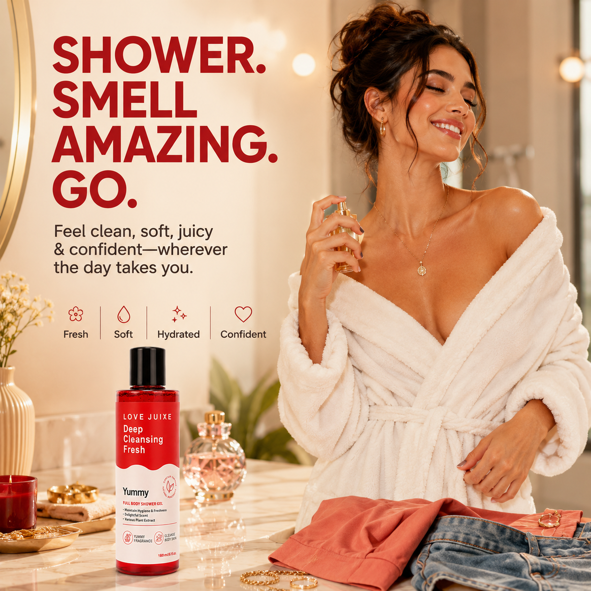 Organic Body Wash Delicious Hydrating Juicy Daily Use