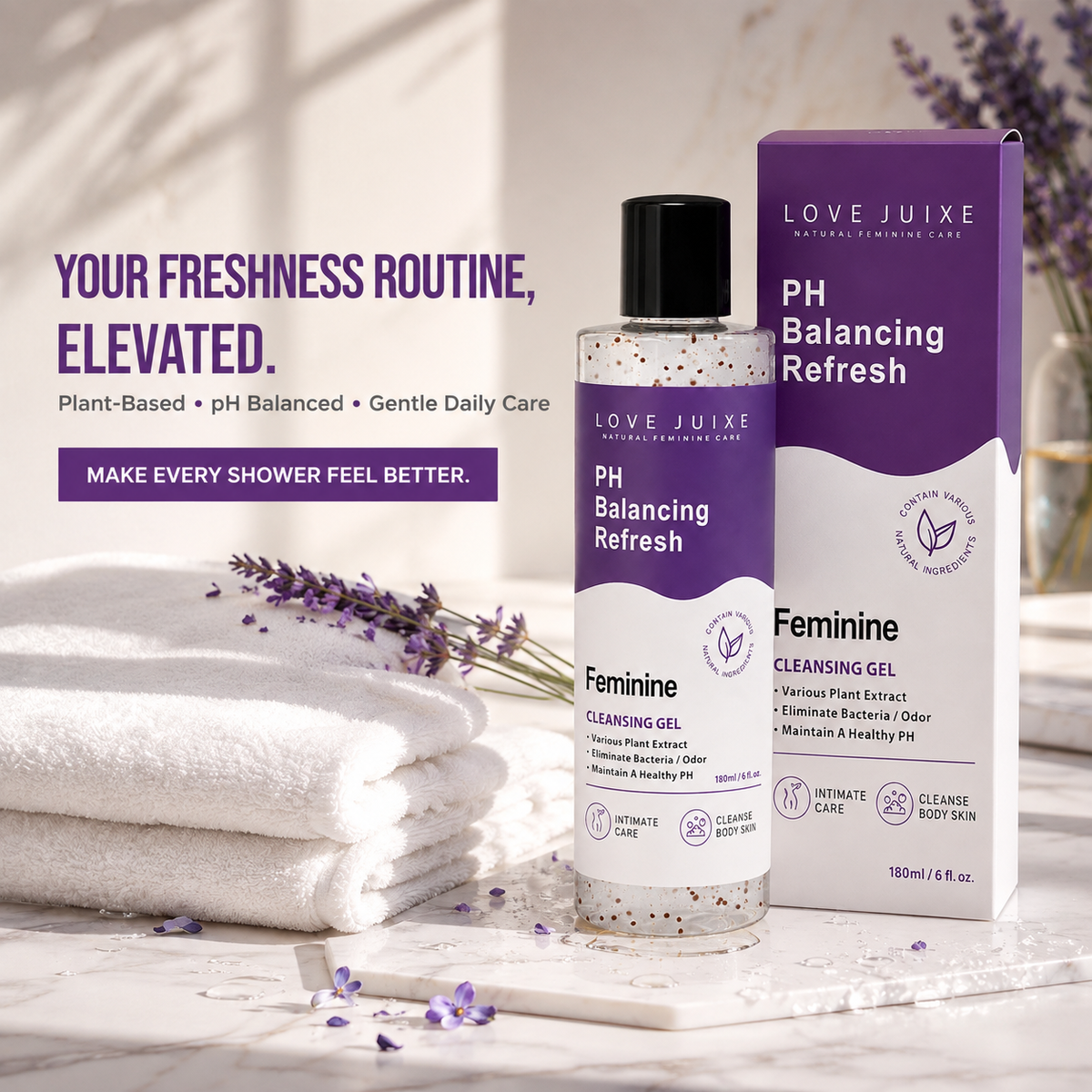 Natural Plant Based pH Balancing Feminine Wash