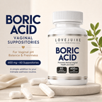 Boric Acid Vaginal Suppositories for pH Balance and Odor Control