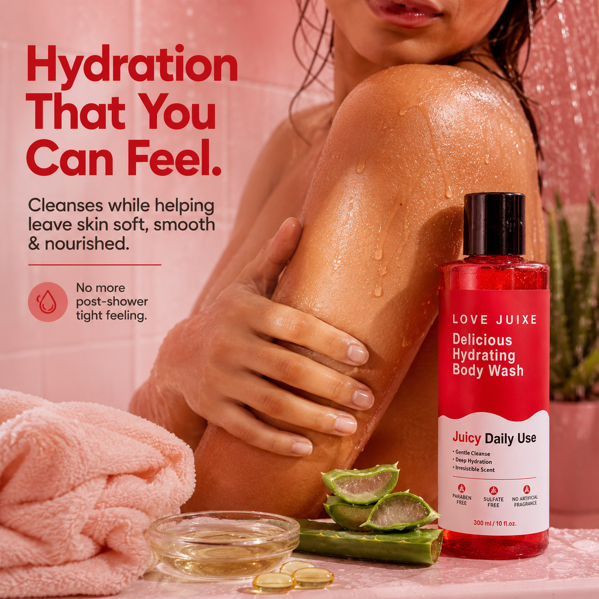 Organic Body Wash Delicious Hydrating Juicy Daily Use