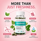 Natural Deodorant Chlorophyll Pill for Body Odor, Detox & Healthy Skin