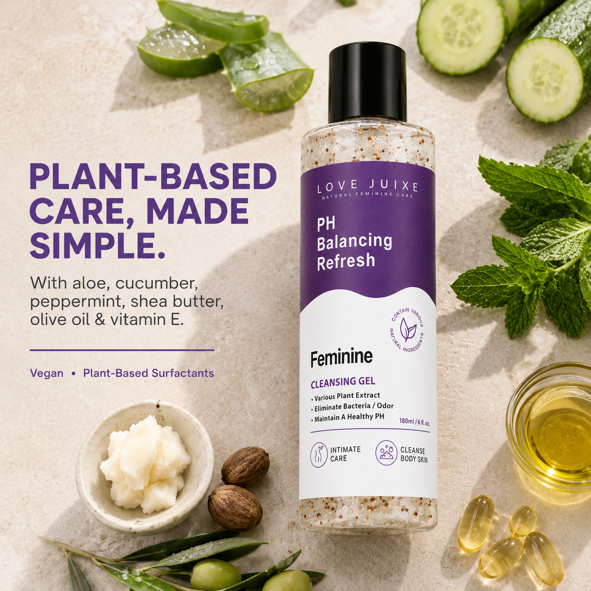 Natural Plant Based pH Balancing Feminine Wash
