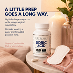 Boric Acid Vaginal Suppositories for pH Balance and Odor Control