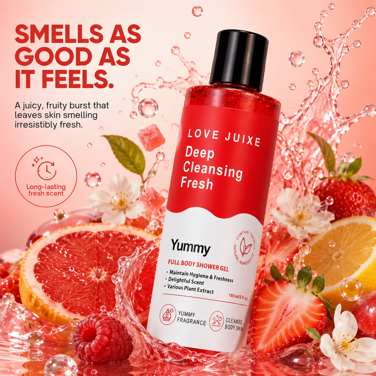 Organic Body Wash Delicious Hydrating Juicy Daily Use