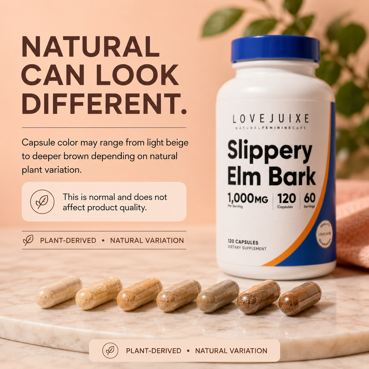 Extra Strength Slippery Elm Bark Moisture Capsules